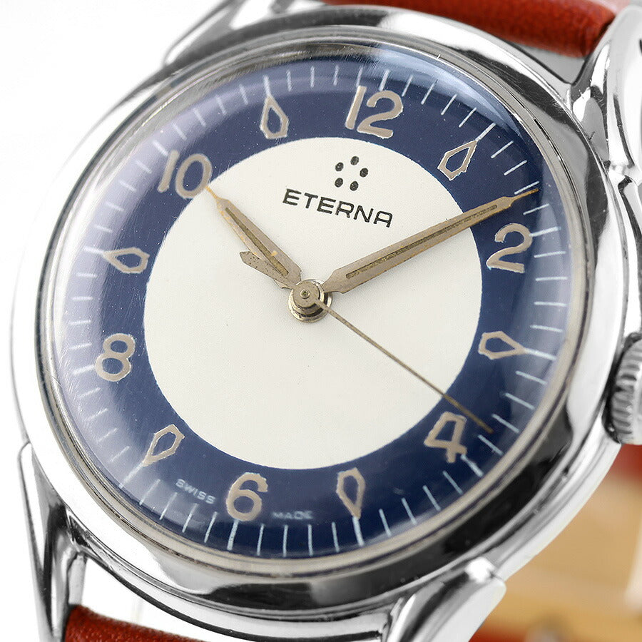 中古 レア エテルナ ETERNA ビンテージ リダンダイヤル ファンシーラグ セイタケケース 520 アナログ 腕時計 ブランド メンズ UW-OTH-00053