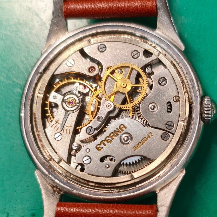 中古 レア エテルナ ETERNA ビンテージ リダンダイヤル ファンシーラグ セイタケケース 520 アナログ 腕時計 ブランド メンズ UW-OTH-00053
