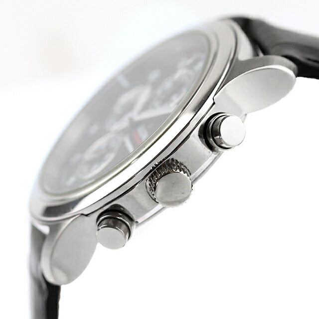 中古 ブローバ BULOVA Competence ヴィンテージクオーツクロノグラフ 黒文字盤 クオーツクロノ黒面黒革 アナログ 腕時計 ブランド メンズ UW-OTH-00058