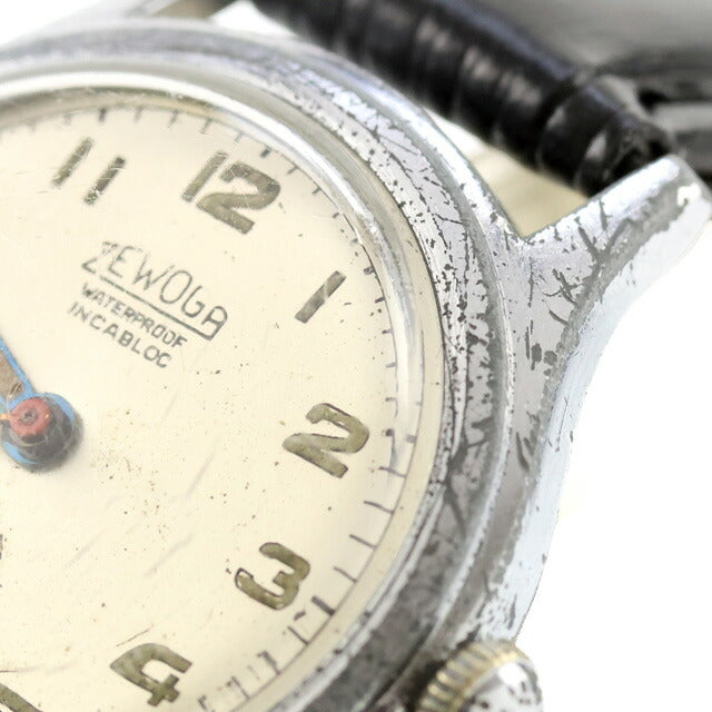 中古 ZEWOGA ZEWOGA Cal.49 ピタゴラス ミネルヴァ製 手巻き センターセコンド ミリタリー Cal.49 アナログ 腕時計 ブランド メンズ UW-OTH-00063