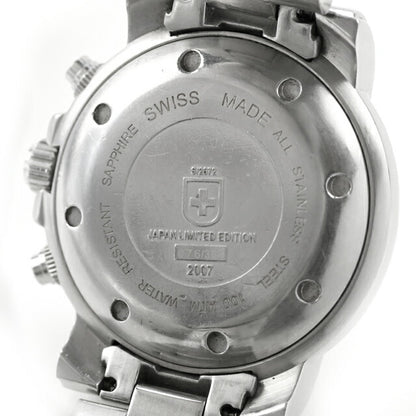 中古 スイスミリタリー SWISS MILITARY シーウルフ1 Seawolf I 1000m クロノグラフ スイス製 アナログ 腕時計 ブランド メンズ ベージュ UW-OTH-00067