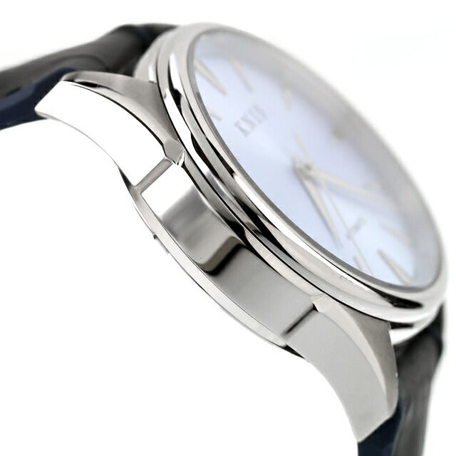 Used Good Condition Varnished KNIS Automatic Sunray Dial Ice Blue Made in Japan MIYOTA Analog Watch Brand Men&