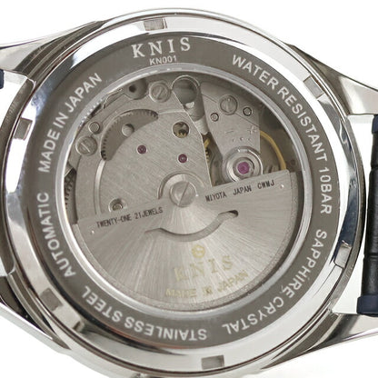 Used Good Condition Varnished KNIS Automatic Sunray Dial Ice Blue Made in Japan MIYOTA Analog Watch Brand Men&