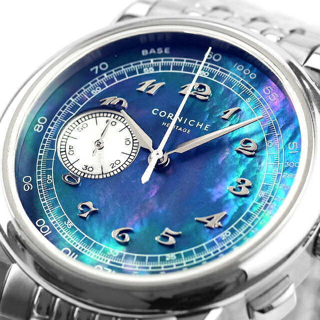 中古 コーニッシュ CORNICHE ヘリテージ クロノグラフ シエル
