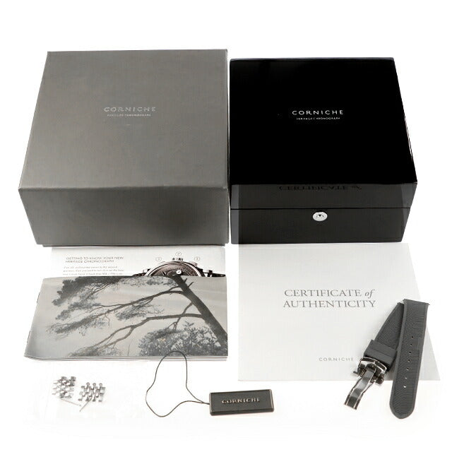 中古 コーニッシュ CORNICHE ヘリテージ クロノグラフ シエル
