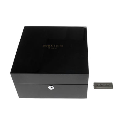 中古 美品 コーニッシュ CORNICHE ヘリテージ 36 サファイアガラス 薄型 MIYOTA 2025 CW-H36-SGG アナログ 腕時計 ブランド メンズ グレー UW-OTH-00078