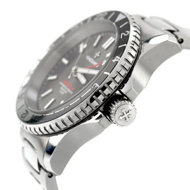 中古 美品 ヴェネチアニコ Venezianico NEREIDE GMT 39mm 自動巻き TMI NH34A 3521501C アナログ 腕時計 ブランド メンズ グレー UW-OTH-00079