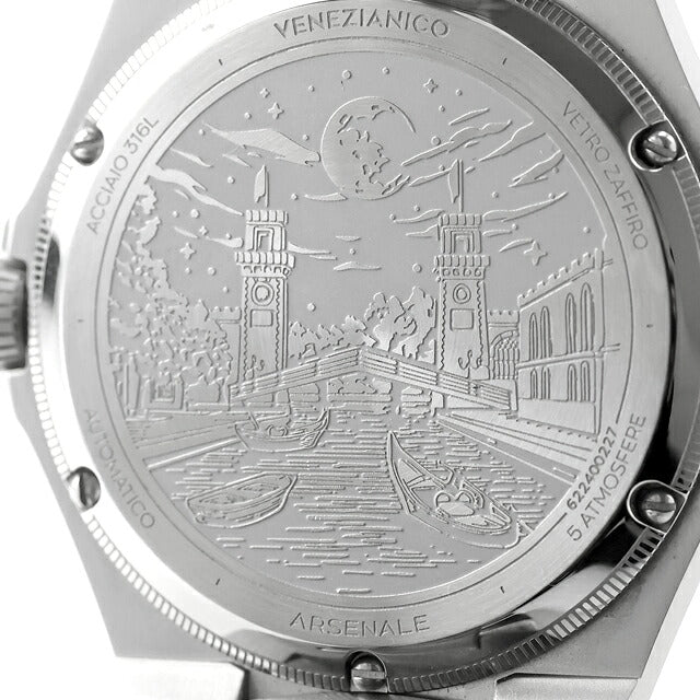 中古 美品 ヴェネチアニコ Venezianico ARSENALE アルセナーレ 40mm ラグスポテイスト 薄型 Miyota 9029 6221503C アナログ 腕時計 メンズ UW-OTH-00080