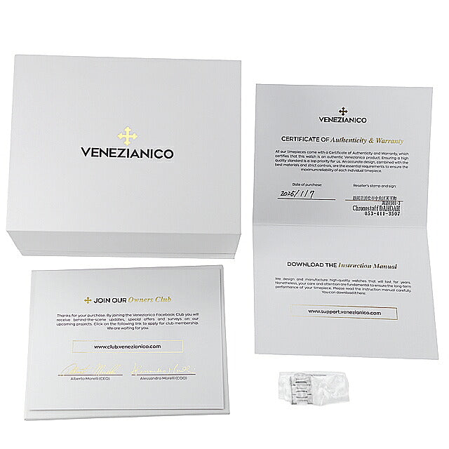 中古 美品 ヴェネチアニコ Venezianico ARSENALE アルセナーレ 40mm ラグスポテイスト 薄型 Miyota 9029 6221503C アナログ 腕時計 メンズ UW-OTH-00080