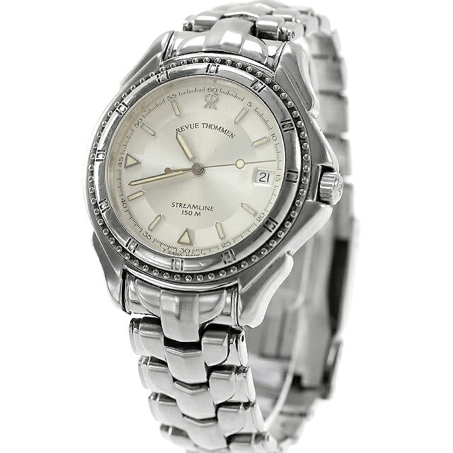 Used REVUE THOMMEN Streamline 6510005 Thin Quartz Swiss Made 6510005 Analog Watch Brand Men&