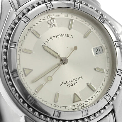 二手 REVUE THOMMEN Streamline 6510005 薄石英瑞士制造 6510005 模拟手表品牌男士香槟金 UW-OTH-00082