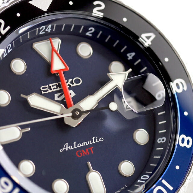 セイコー 5スポーツ GMT 青文字盤×青黒ベゼル バットマン SBSC003 Seiko 5 セイコー 5スポーツ SKX Sports Style GMTモデル