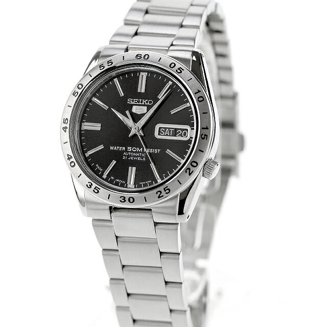 中古 美品 セイコー SEIKO 5 海外モデル セイコーファイブ デイデイト 逆輸入 SNKE01K1 アナログ 腕時計 ブランド メンズ ブラック 黒 UW-SJ-5S-00007