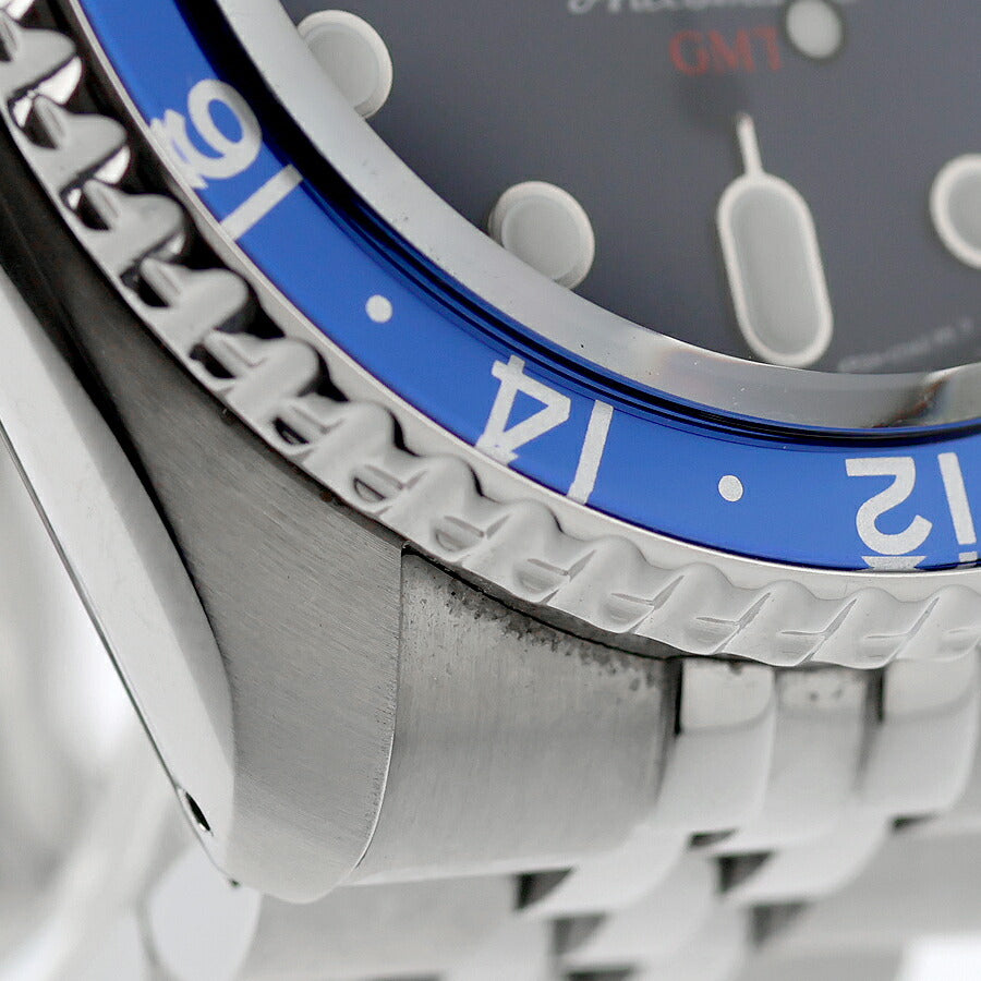 中古 美品 セイコー SEIKO 5 スポーツ ファイブ GMT SKX バットマン 青黒 SBSC003 多針アナログ 腕時計 ブランド メンズ ブルー UW-SJ-5S-00008