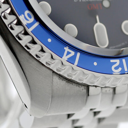 中古 美品 セイコー SEIKO 5 スポーツ ファイブ GMT SKX バットマン 青黒 SBSC003 多針アナログ 腕時計 ブランド メンズ ブルー UW-SJ-5S-00008