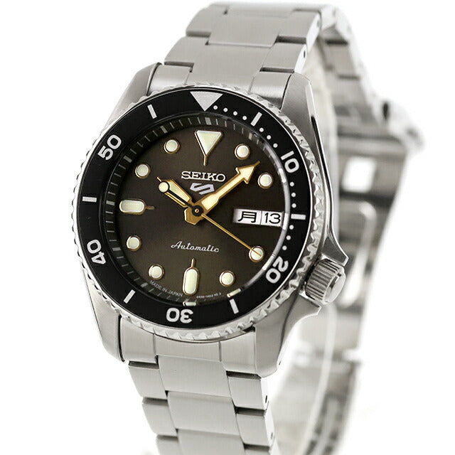 中古 美品 セイコー SEIKO 5 スポーツ SKX Series 4R35 自動巻き SBSA301 アナログ 腕時計 ブランド メンズ ブラック 黒 UW-SJ-5S-00009