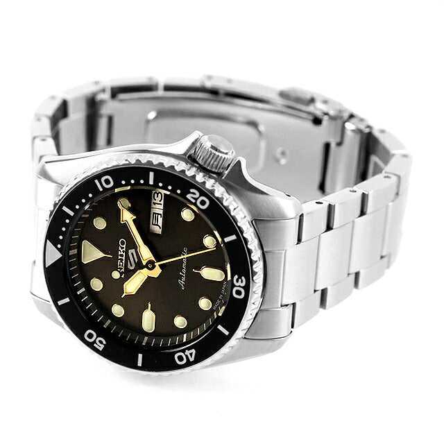 中古 美品 セイコー SEIKO 5 スポーツ SKX Series 4R35 自動巻き SBSA301 アナログ 腕時計 ブランド メンズ ブラック 黒 UW-SJ-5S-00009