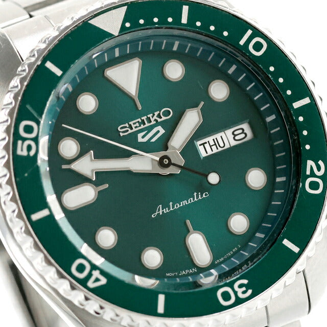 中古 セイコー SEIKO セイコー5スポーツ 4R36 グリーン SRPD61 自動