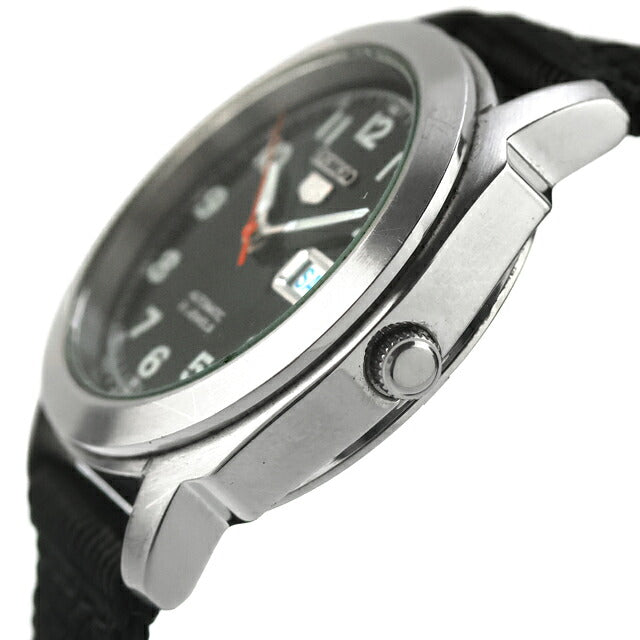 中古 セイコー SEIKO ファイブ 5 フルアラビア ミリタリー調 7S26-0400 アナログ 腕時計 ブランド メンズ ブラック UW-SJ-5S-00017
