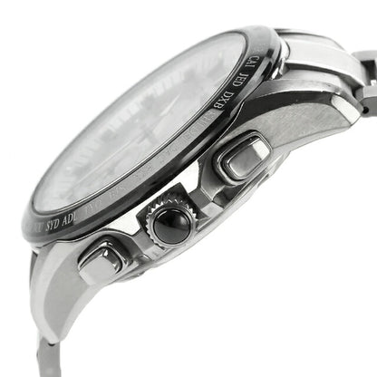 中古 セイコー SEIKO アストロン GPSソーラー 8X53-0AB0 デュアルタイム チタン セラミック SBXB047 アナログ 腕時計 ブランド メンズ ホワイト UW-SJ-AS-00021