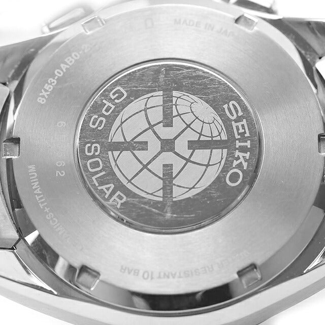 中古 セイコー SEIKO アストロン GPSソーラー 8X53-0AB0 デュアルタイム チタン セラミック SBXB047 アナログ 腕時計 ブランド メンズ ホワイト UW-SJ-AS-00021