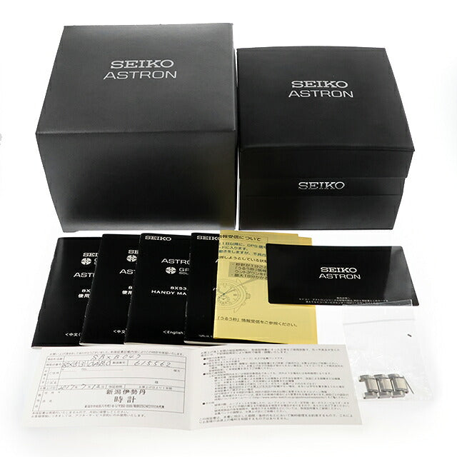 中古 セイコー SEIKO アストロン GPSソーラー 8X53-0AB0 デュアルタイム チタン セラミック SBXB047 アナログ 腕時計 ブランド メンズ ホワイト UW-SJ-AS-00021