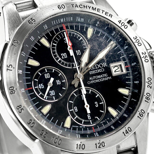 中古 外装仕上げ済 セイコー SEIKO クレドール フェニックス 6S78-0A10 ハイビート クロノグラフ GCBP997 アナログ 腕時計 ブランド メンズ UW-SJ-CR-00002