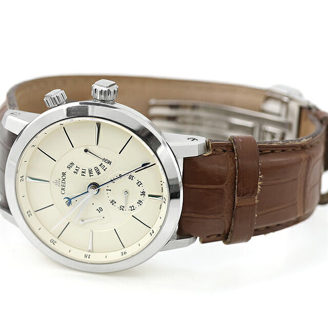 中古 セイコー SEIKO クレドール ノード レトログラード パワーリザーブ デイデイト 4S76-00A0 GCBT993 アナログ 腕時計 ブランド メンズ UW-SJ-CR-00004