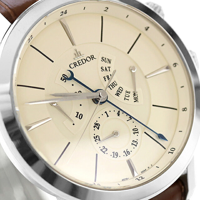 中古 セイコー SEIKO クレドール ノード レトログラード パワーリザーブ デイデイト 4S76-00A0 GCBT993 アナログ 腕時計 ブランド メンズ UW-SJ-CR-00004