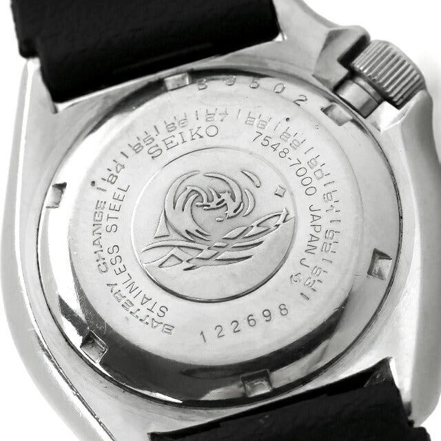 中古 セイコー SEIKO ダイバー 150m ダイバーズウォッチ 7548 オールドクオーツ 1983年5月製造 7548-7000 アナログ 腕時計 ブランド メンズ UW-SJ-DV-00001
