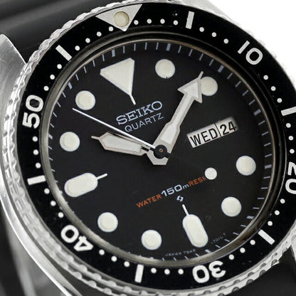 中古 セイコー SEIKO ダイバー 150m ダイバーズウォッチ 7548 オールドクオーツ 1981年2月製造 7548-7000 アナログ 腕時計 ブランド メンズ UW-SJ-DV-00002