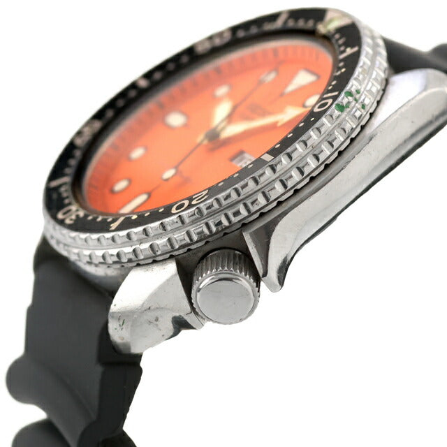 中古 セイコー SEIKO ダイバーズウォッチ 150m オレンジ 7548 オールド