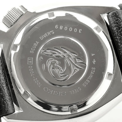 中古 セイコー SEIKO ダイバー 150m 自動巻き 7002 ダイバーズウォッチ 1993年10月製造 7002-7000 アナログ 腕時計 ブランド メンズ ブラック UW-SJ-DV-00006