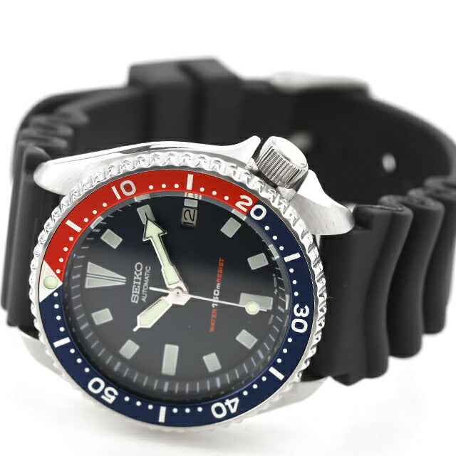 中古 セイコー SEIKO ダイバー 150m ペプシ 自動巻き 7002 ダイバーズウォッチ 1993年11月製造 7002-700A アナログ 腕時計 ブランド メンズ UW-SJ-DV-00007