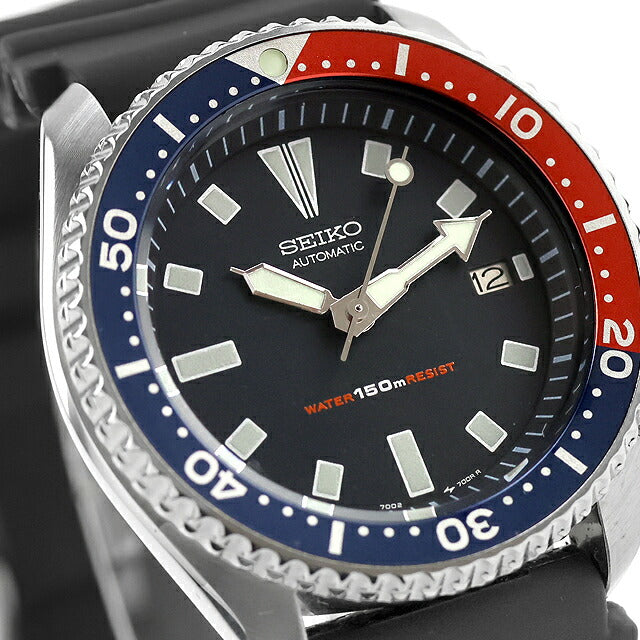 中古 セイコー SEIKO ダイバー 150m ペプシ 自動巻き 7002 ダイバーズウォッチ 1993年11月製造 7002-700A アナログ 腕時計 ブランド メンズ UW-SJ-DV-00007