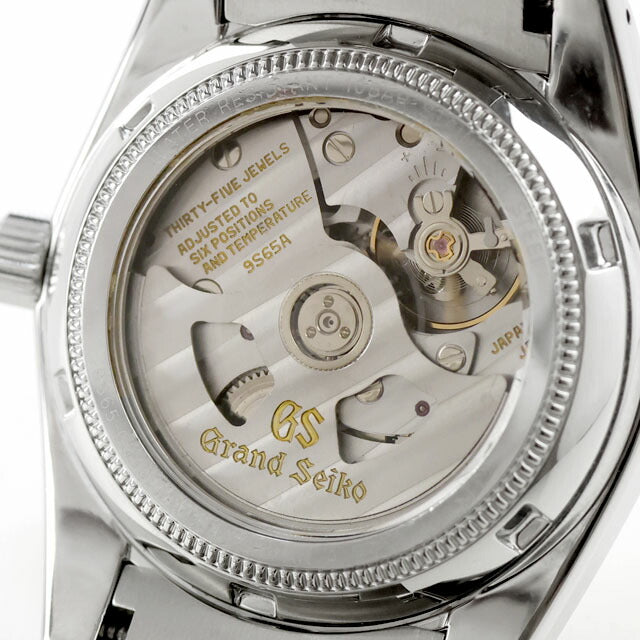 中古 仕上げ済 美品 セイコー SEIKO グランドセイコー メカニカル スタンダード 9S65-00B0 アナログ 腕時計 ブランド メンズ シルバー UW-SJ-GS-00013