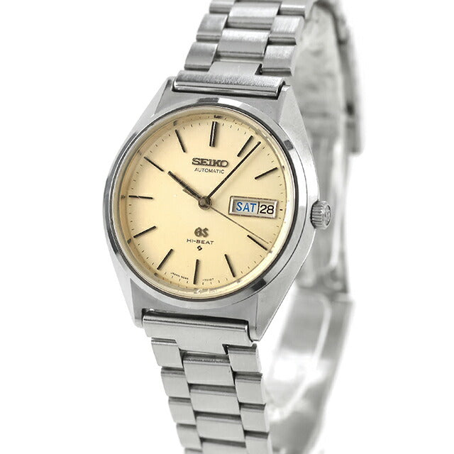 中古 セイコー SEIKO グランドセイコー 56GS デイデイト ハイビート 1970年製 アナログ 腕時計 ブランド メンズ クリーム UW-SJ-GS-00014