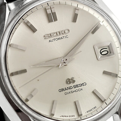 中古 OH済 セイコー SEIKO グランドセイコー 62GS デイト 初期型 獅子メダリオン 1966年製 アナログ 腕時計 ブランド メンズ シャンパンゴールド ブラック UW-SJ-GS-00015