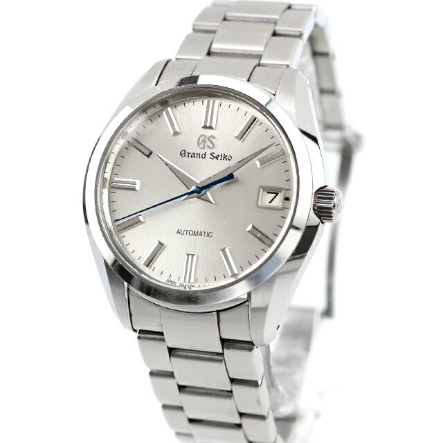 中古 セイコー SEIKO ヘリテージコレクション 9Sメカニカル 青針 9S68-00B0 SBGR307 アナログ 腕時計 ブランド メンズ シルバー UW-SJ-GS-00019