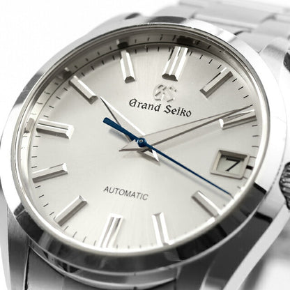 中古 セイコー SEIKO ヘリテージコレクション 9Sメカニカル 青針 9S68-00B0 SBGR307 アナログ 腕時計 ブランド メンズ シルバー UW-SJ-GS-00019