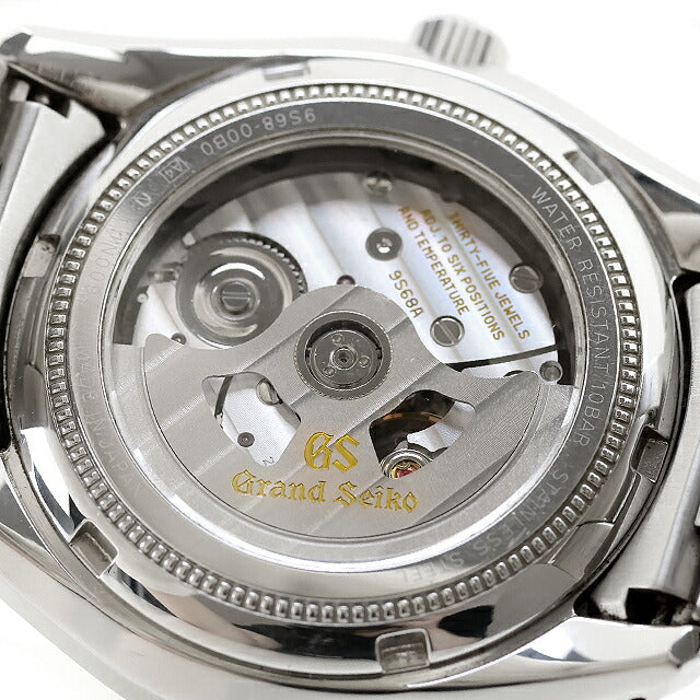 中古 セイコー SEIKO ヘリテージコレクション 9Sメカニカル 青針 9S68-00B0 SBGR307 アナログ 腕時計 ブランド メンズ シルバー UW-SJ-GS-00019
