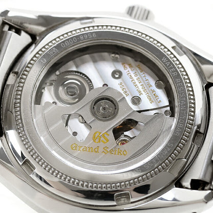 中古 セイコー SEIKO ヘリテージコレクション 9Sメカニカル 青針 9S68-00B0 SBGR307 アナログ 腕時計 ブランド メンズ シルバー UW-SJ-GS-00019