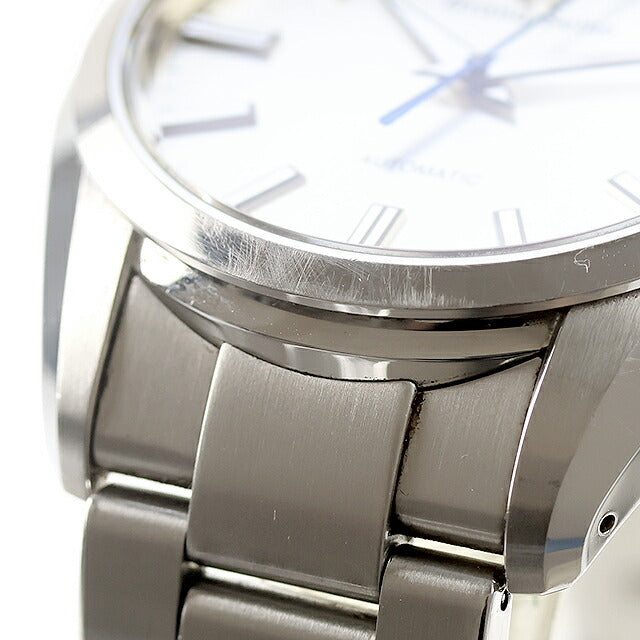 中古 セイコー SEIKO ヘリテージコレクション 9Sメカニカル 青針 9S68-00B0 SBGR307 アナログ 腕時計 ブランド メンズ シルバー UW-SJ-GS-00019