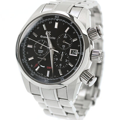 中古 セイコー SEIKO グランドセイコー スポーツコレクション スプリングドライブ クロノグラフ GMT SBGC203 (9R86-0AA0) 腕時計 メンズ UW-SJ-GS-00025