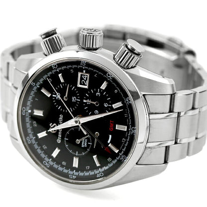 中古 セイコー SEIKO グランドセイコー スポーツコレクション スプリングドライブ クロノグラフ GMT SBGC203 (9R86-0AA0) 腕時計 メンズ UW-SJ-GS-00025