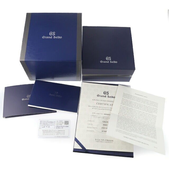 中古 セイコー SEIKO グランドセイコー ヘリテージコレクション メカニカルハイビート36000 チタン 9S85-00W0 SBGH243 アナログ 腕時計 メンズ UW-SJ-GS-00031