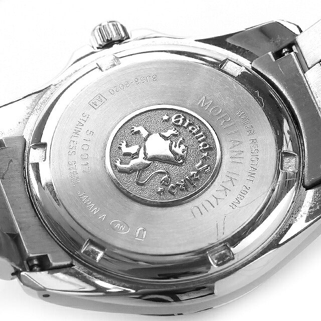 中古 セイコー SEIKO グランドセイコー デイト クオーツ 8J56-8020 SBGF021 アナログ 腕時計 ブランド メンズ ブラック UW-SJ-GS-00032