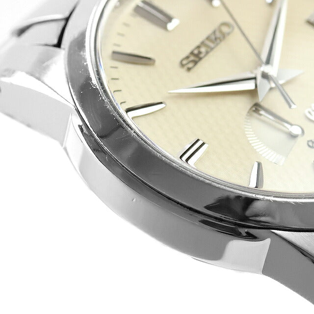 中古 セイコー SEIKO グランドセイコー ヘリテージコレクション スプリングドライブ 9R65 9R65-0AG1 アナログ 腕時計 ブランド メンズ アイボリー UW-SJ-GS-00035