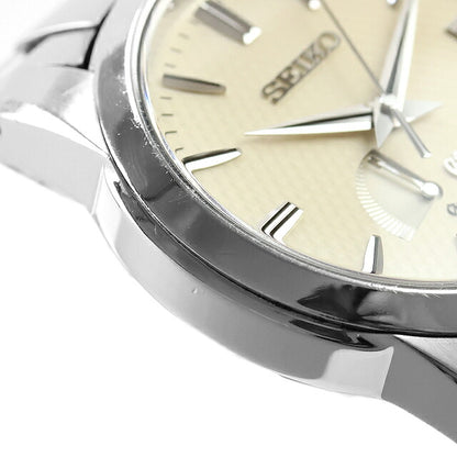 中古 セイコー SEIKO グランドセイコー ヘリテージコレクション スプリングドライブ 9R65 9R65-0AG1 アナログ 腕時計 ブランド メンズ アイボリー UW-SJ-GS-00035