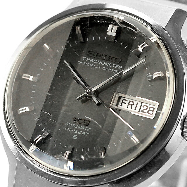 Used Overhauled Seiko SEIKO King Seiko Chronometer 56 Series Genuine Bracelet High Beat Gray Gradation 5626-7170 Watch Men&
